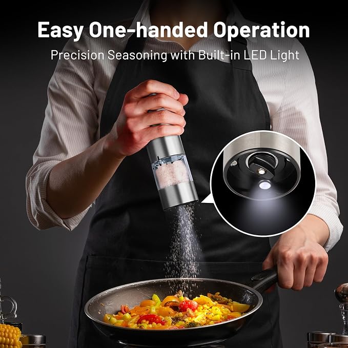 SIMPLETASTE Electric Salt and Pepper Grinder Set - Image 2