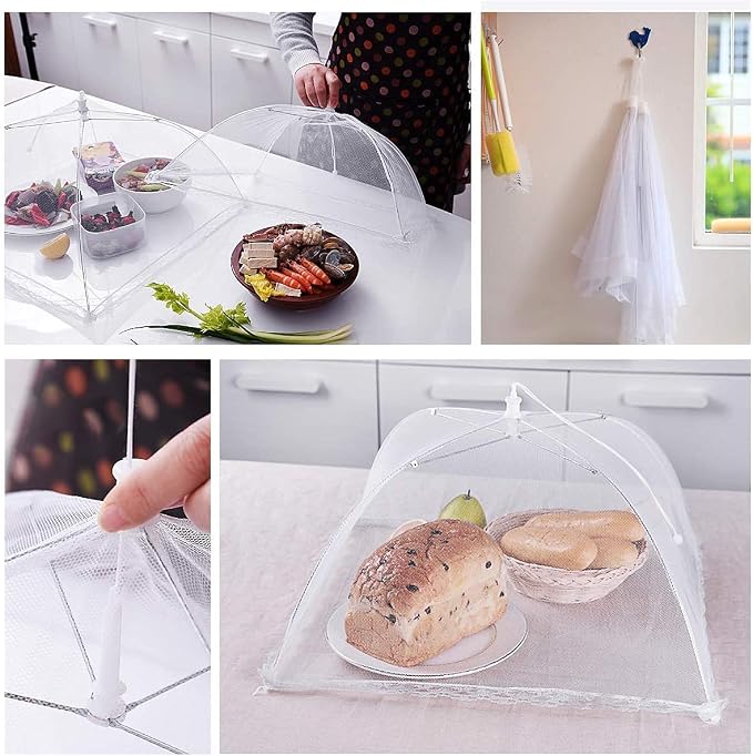 Pop-up Picnic Food Tent Covers, 17x17Inch Foldable Mesh Screen Food Covers - Image 8
