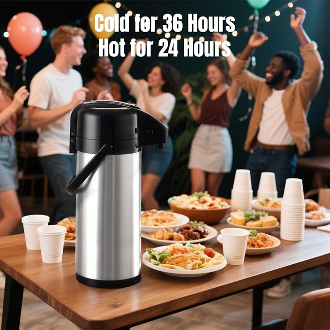 PARACITY Upgraded Airpot Coffee Carafe - Image 2