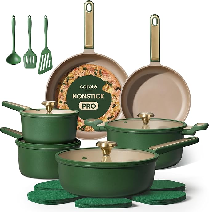 CAROTE Pots and Pans Set Non stick, Dishwasher/Oven Safe, Cookware Set by CAROTE