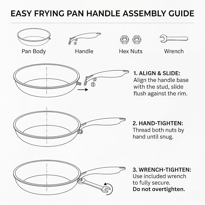 10 Inch Tri-Ply Stainless Steel Hybrid Frying Pan - Image 8