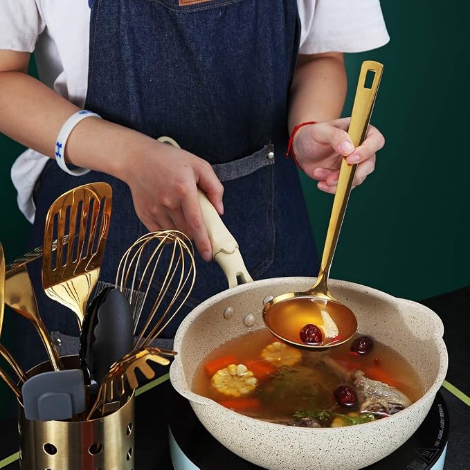 Gold Ladle, Berglander Stainless Steel Kitchen Ladle - Image 7