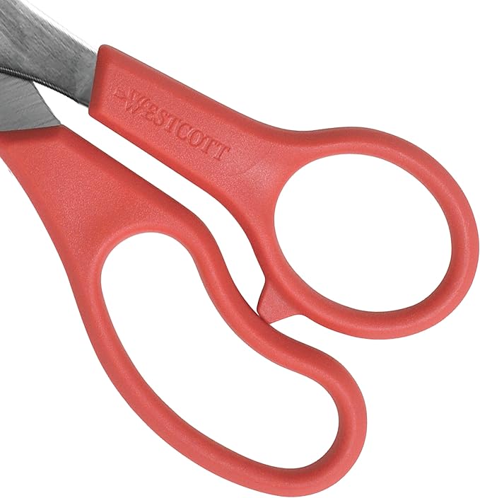 Westcott 8" All Purpose Value Stainless Steel Straight Scissors - Image 2
