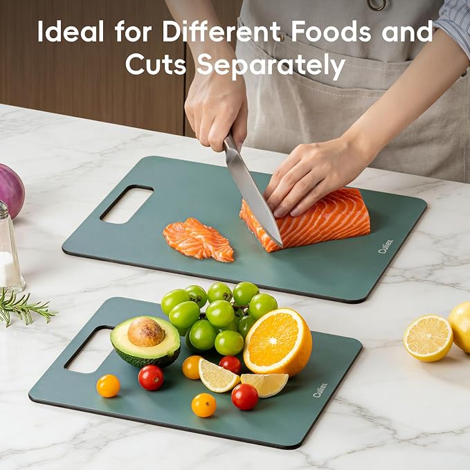 Wood Fiber Cutting Board Set of 2, Dishwasher Safe, Non-Toxic Cutting Board - Image 6