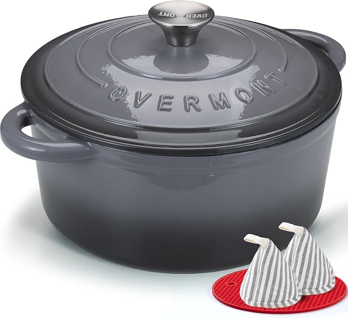 Overmont Enameled Cast Iron Dutch Oven by Overmont