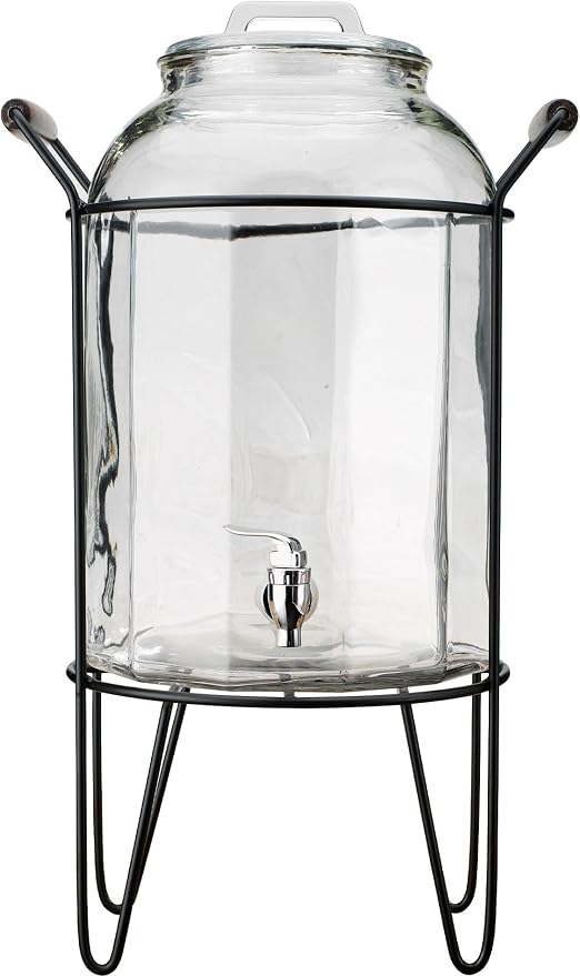 3 Gallon Glass Ice Cold Beverage Dispenser - - Image 4