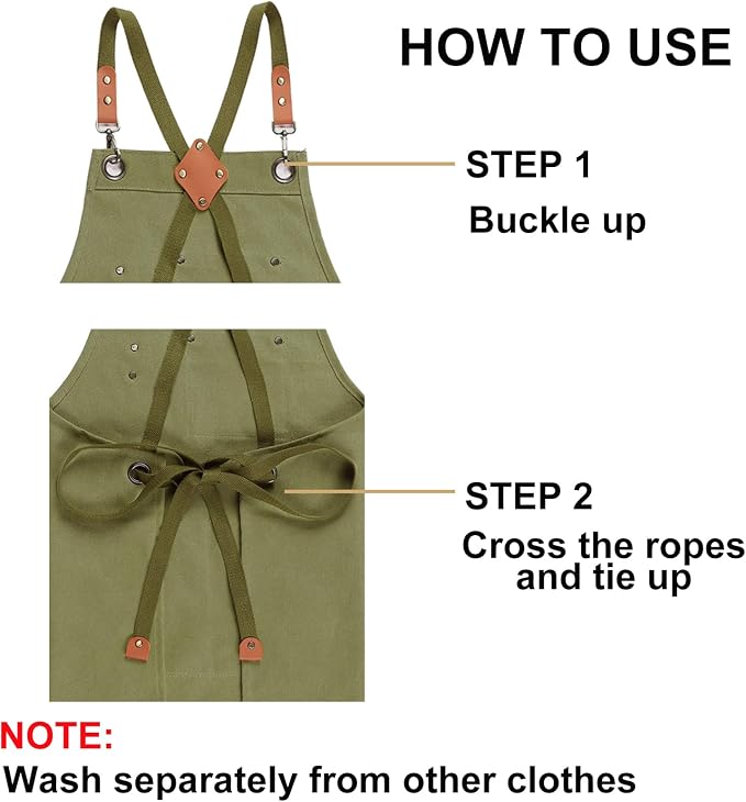 ZOMAO Chef Apron for Women Men - Image 8