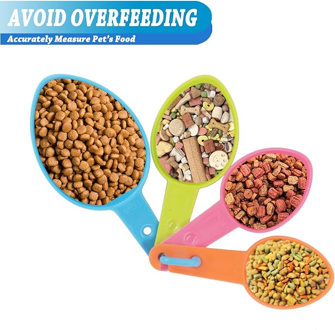 HINMAY Pet Food Scoops Plastic Measuring Cups Set - Image 3