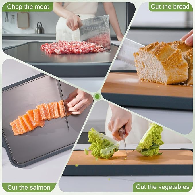 GUANCI Pure Titanium Cutting Board, Double Sided Cutting Board - Image 10
