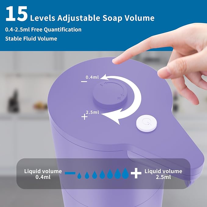 Aunmaon Automatic Soap Dispenser Touchless, Hands-Free, Long Battery Life - Image 2