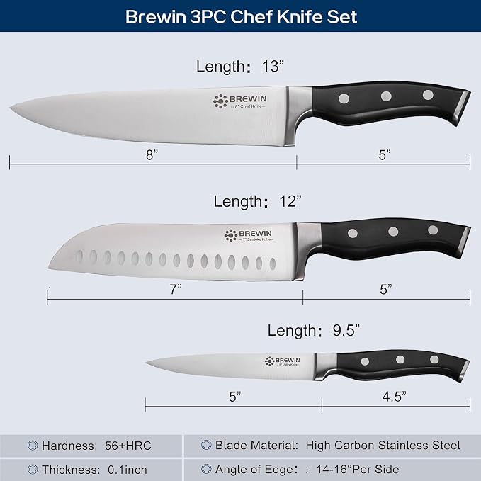 Brewin Professional Kitchen Knives, Japanese Cooking Knife - Image 5