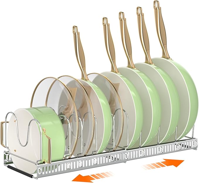MUDEELA Pots and Pans Organizer Rack by MUDEELA