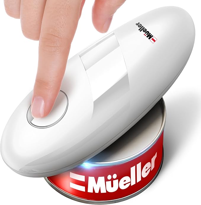 MUELLER HOME SmoothEdge Auto Electric Can Opener – Battery‑Operated One‑Touch w by MUELLERHOME