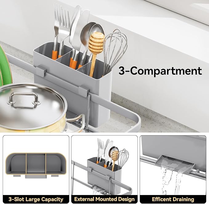 TOOLF Dish Drying Rack, Dish Racks - Image 4