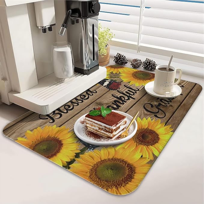 Dish Drying Mat for Kitchen Counter 2 Pack - Image 3