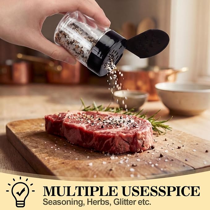 Blushtier 24 Pack 1 oz Plastic Spice Jars - Image 5