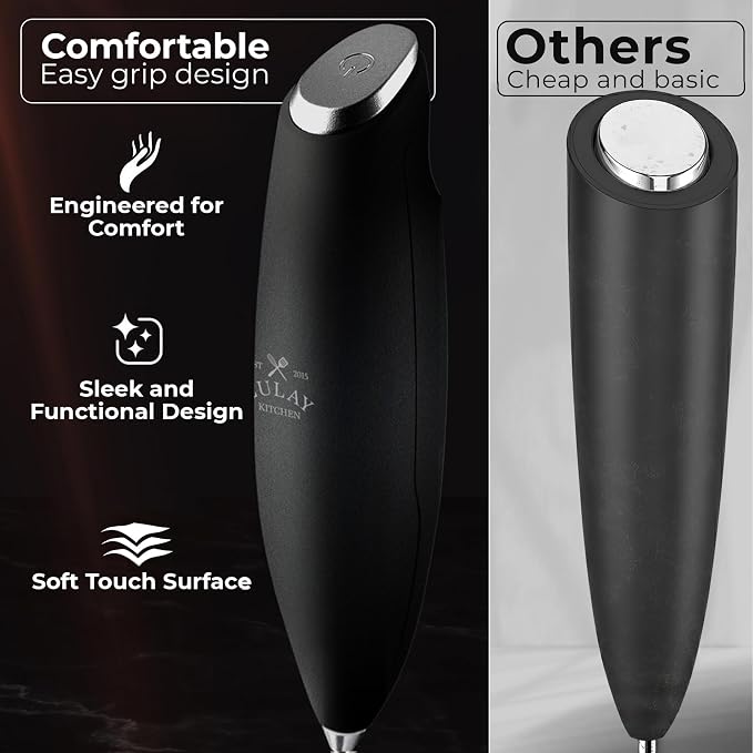 Zulay Kitchen Patented Tornado Triple Whisk Milk Frother - Image 4