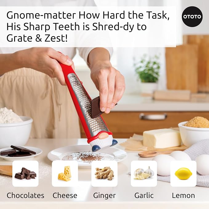 OTOTO Grater - Stainless Steel, BPA Free, Dishwasher Safe, Fun Kitchen Gadget - Image 5