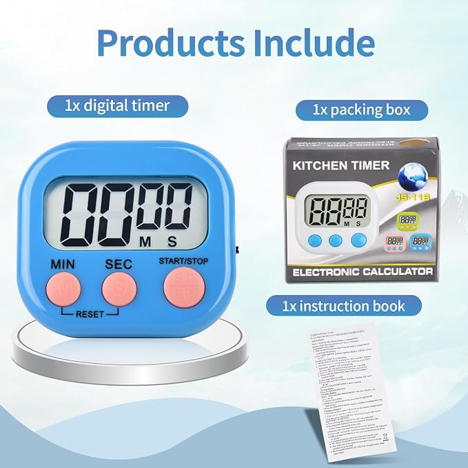 24 Pack Digital Kitchen Timer Magnetic Digital Timer - Image 3