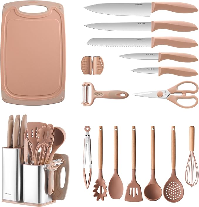 RAXCO Utensil Sets, 18-Piece Silicone Cooking Utensils and Kitchen Accessories by RAXCO