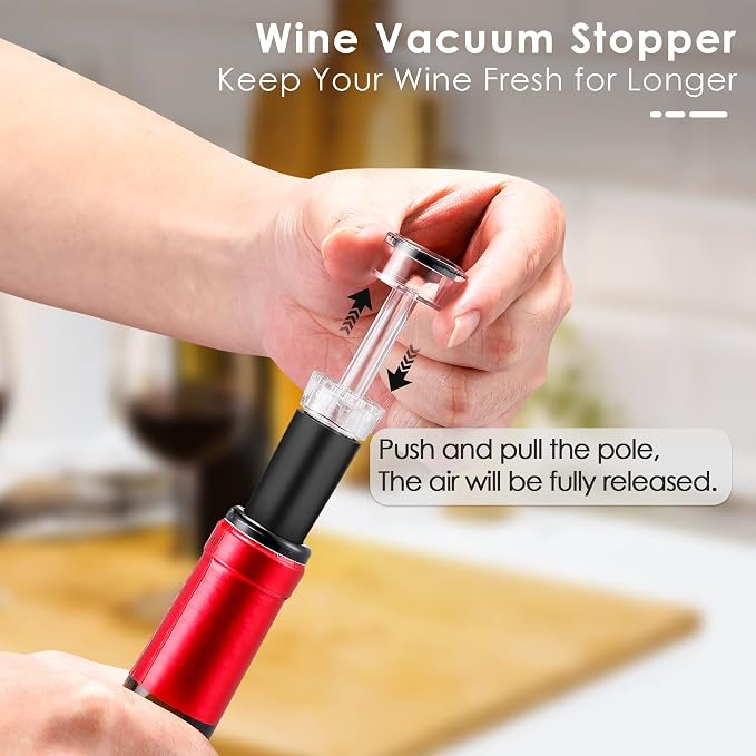 IPOW Wine Opener, Zinc Alloy Wine Bottle Opener, Wing Corkscrew Heavy Duty - Image 6