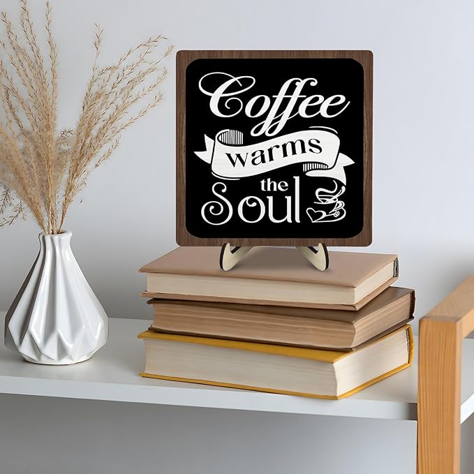 Coffee Bar Sign Plaque, Vintage Café Decor - Image 4
