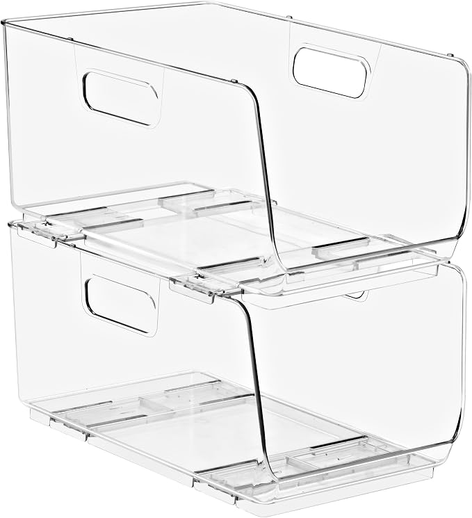 Sorbus Stackable Storage Bins Open Front by Sorbus