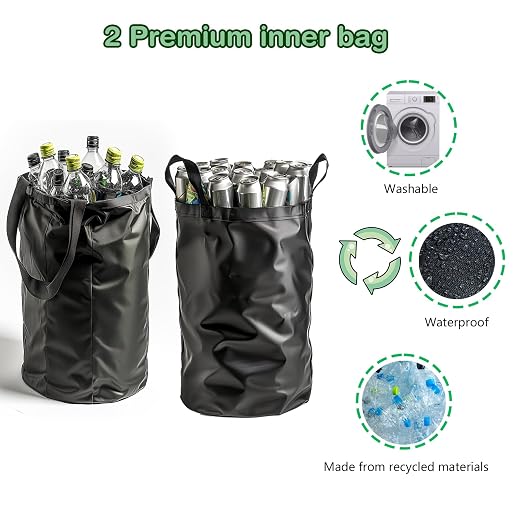 Recycling Bin for Kitchen Indoor Home, Large 26 Gallon 100L Recycle Bin - Image 3