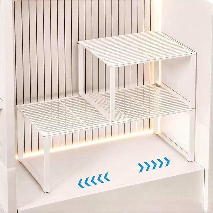 Extendable Metal Wire Shelf Organizer by HGZBS