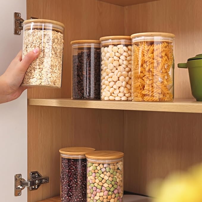 Moretoes 6 Pack 1qt Glass Storage Containers - Image 7