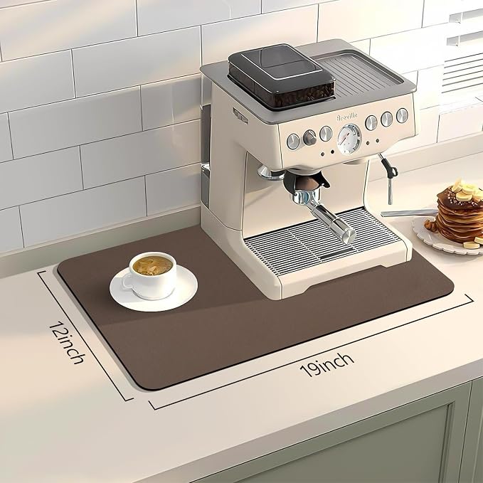 Bloss Coffee Mat, Bar Mat, Hide Stain Absorbent Drying Mat - Image 8