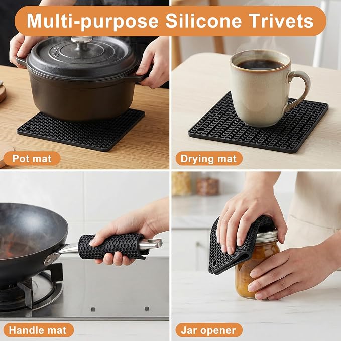 6 Pcs Oven Mitts and Pot Holders Sets - Image 7