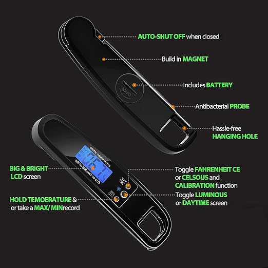 Meat Thermometer Digital, IP67 Waterproof Cooking Thermometer - Image 6