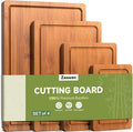 4-Piece Set Bamboo Cutting Board by Unknown