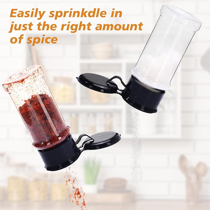 Amyhill 100 Pcs Plastic Spice Bottles Spice Jars - Image 4