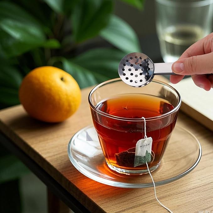 Tea Bag Squeezer Tongs, Stainless Steel Teabag Strainer Dispenser Gripper - Image 5