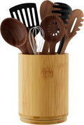 Utensil Holder, Bamboo Kitchen Utensil Holder by Segtenant
