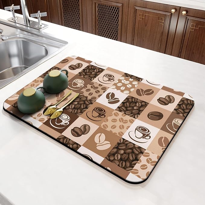 Fun Coffee Mat 23inx15in, Coffee Bar Mat - Image 4