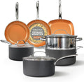 Gotham Steel 12 Pc Ceramic Cookware Set Nonstick, Ceramic Pots and Pans Set Non by GothamSteel