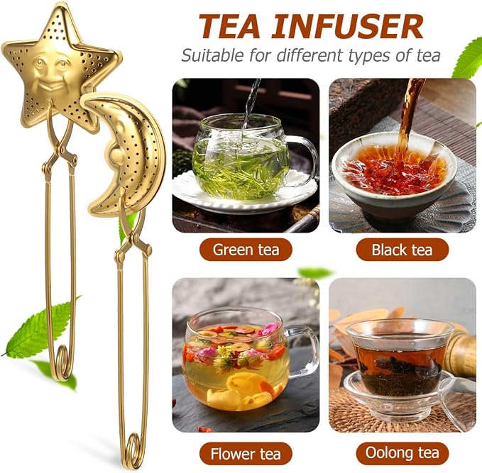 Garneck 4 Pcs Tea Infuser Spoon Set: Loose Leaf Strainer Stainless Steel Snap - Image 7