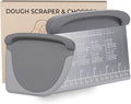 2 IN 1 Upgrade Bench Scraper, Dough Scraper by MakeLifeMoreComfortable