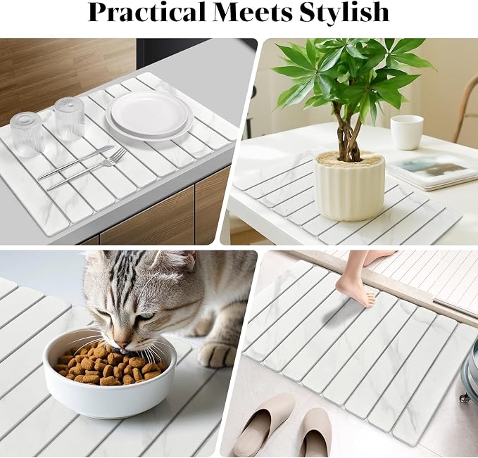 2 PCS Large Stone Dish Drying Mats - Image 7