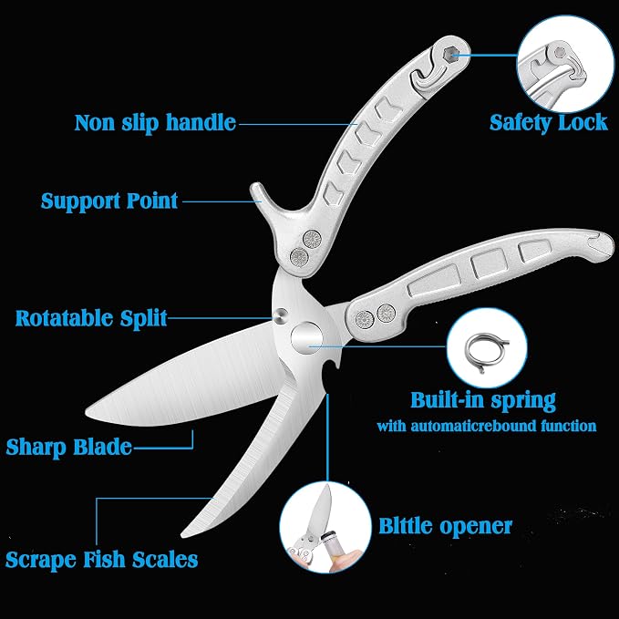 Poultry Shears Scissors Heavy Duty, Kitchen Shears, Separable easy to clean - Image 4