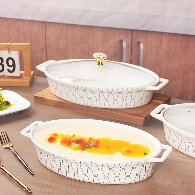 10" x 7" Ceramic Oval Casserole Dish - Image 4