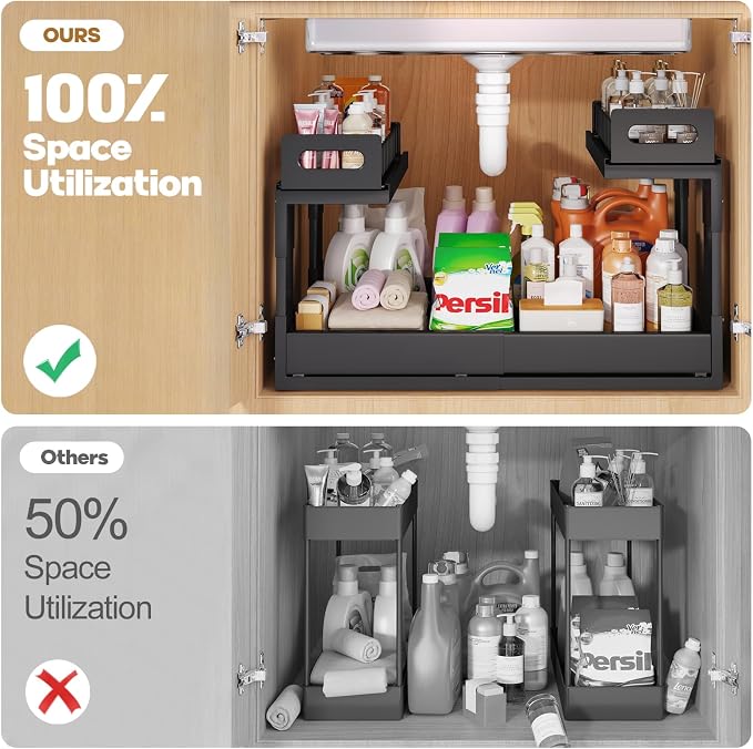 1 Pack Expandable Under Sink Organizers And Storage - Image 4