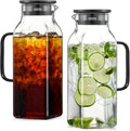 2 Pack 2 Liters/68 oz Square Glass Pitcher by NETANY
