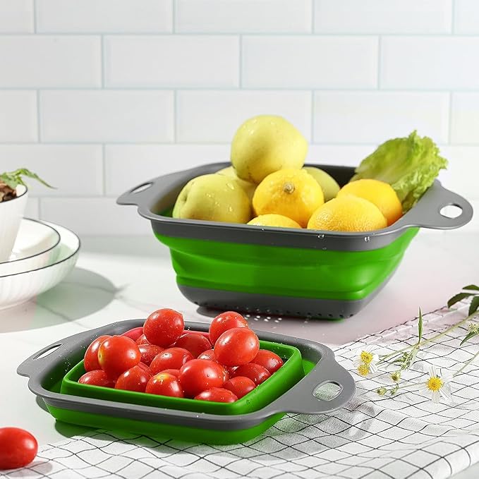 2 PCS Collapsible Colander, Collapsible Strainers - Image 5