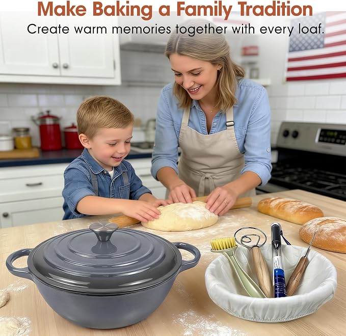 5QT Enameled Cast Iron Dutch Oven - Image 8