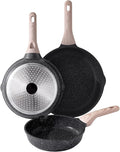 Kordisen Nonstick Frying Pan Set, 3 Piece Skillet Set, Healthy Induction by Kordisen