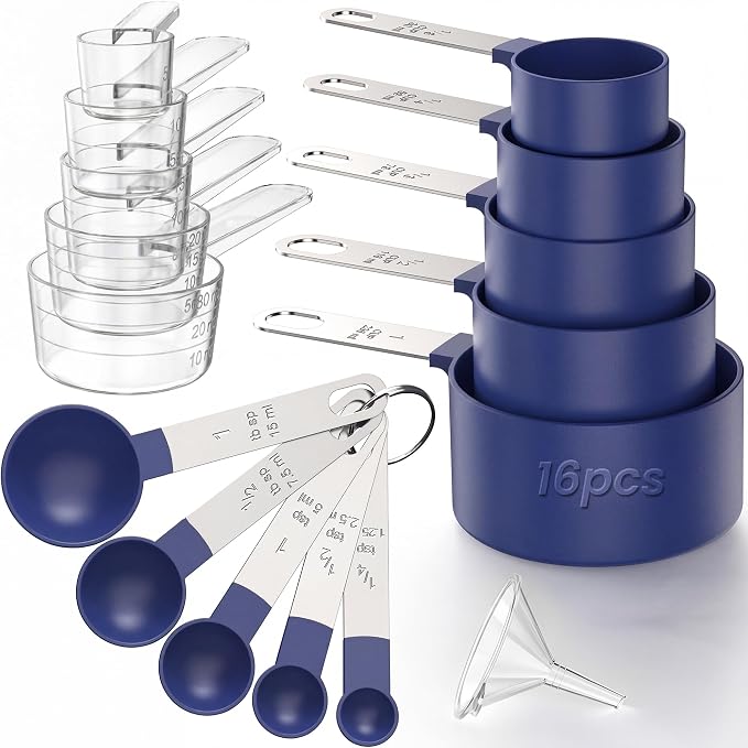 16PCS Measuring Cups and Spoons Set, Measuring Spoon Set by CreateHarmonyWithYourPet